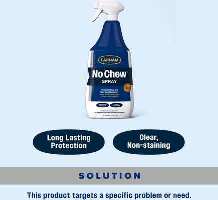 Show full view: Farnam No Chew Bitter Taste Deterrent Horse Spray, 32-fl oz bottle slide 4 of 8