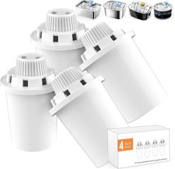 LESOTC Compatible with D2341/D2340/D2223/D2419 Models Dog Water Fountain Replacement Filters, 4 count