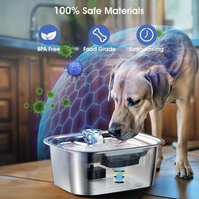 Show full view: LESOTC Compatible with D2341/D2340/D2223/D2419 Models Dog Water Fountain Replacement Filters, 4 count slide 2 of 7