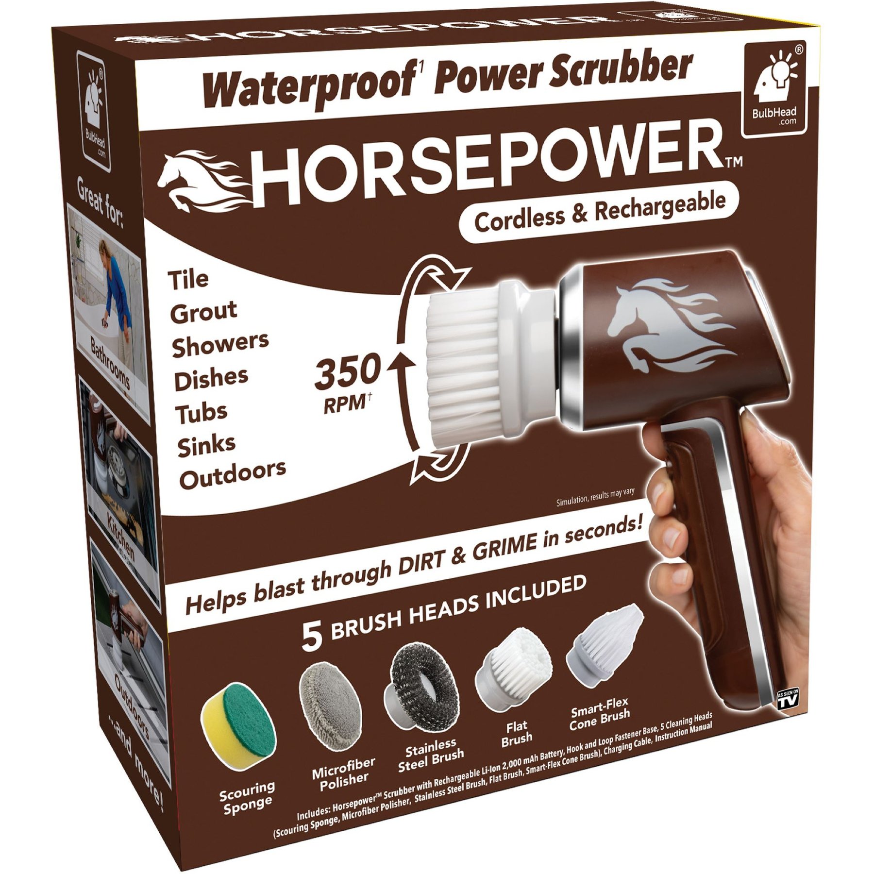 Horsepower Power Scrubber Cleaning Tool