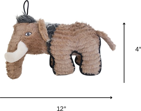 Show full view: SteelDog USA Ruffian Dino Wolly Mammoth Plush Dog Toy slide 3 of 6