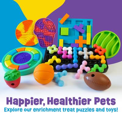 Show full view: Brightkins Football Treat Dispensing Dog Toy, Multi Color, 8.19 x 5.24 x 3.46-in slide 7 of 9