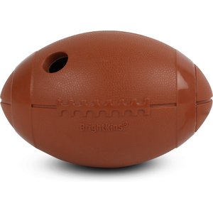 Brightkins Football Treat Dispensing Dog Toy, Multi Color, 8.19 x 5.24 x 3.46-in