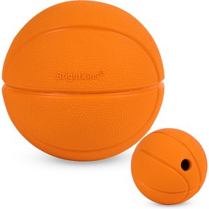 Brightkins Basketball Treat Dispensing Dog Toy, Multi Color, 8.19 x 6.3 x 4.13-in