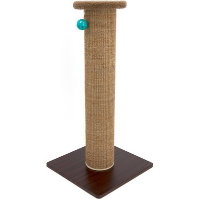 Kitty City Kitty City Sisal Mat Cat Scratcher with Perch, Tan