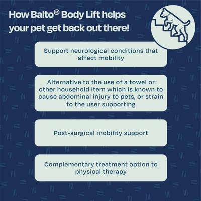 Show full view: Balto Body Lift Dog Body Harness with Handles, Large slide 8 of 9