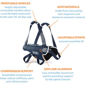 Balto Body Lift Dog Body Harness with Handles, X-Small