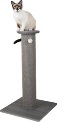 Kitty City Sisal Mat Cat Scratcher with Perch, Gray