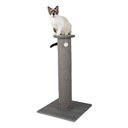 Kitty City Sisal Mat Cat Scratcher with Perch, Gray