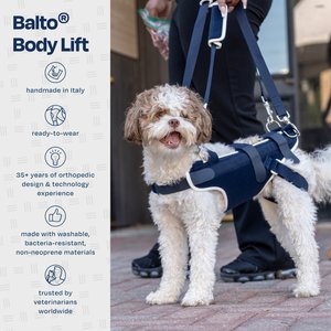 Balto Body Lift Dog Body Harness with Handles, X-Small
