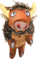 SteelDog USA Ruffian Prairie Buffalo Squeaky Plush Dog Toy
