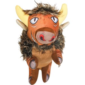 SteelDog USA Ruffian Prairie Buffalo Squeaky Plush Dog Toy