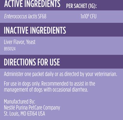 Purina Pro Plan Veterinary Diets FortiFlora Powder Probiotic Digestive Supplement for Dogs