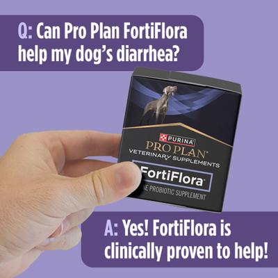 Show full view: Purina Pro Plan Veterinary Diets FortiFlora Powder Probiotic Digestive Supplement for Dogs, 180 count slide 9 of 13