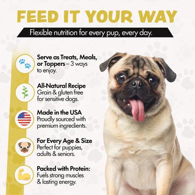 Show full view: Sprankles Chicken Recipe Raw Freeze-Dried Dog Food & Topper, 16-oz bag slide 4 of 11