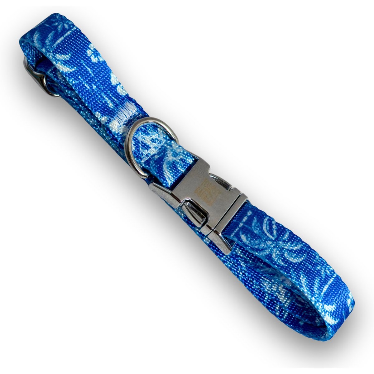 Tommy Bahama Pet Nylon Dog Collar & Leash Set, Palace Blue, Small: 10 to 16-in neck, 5/8-in wide