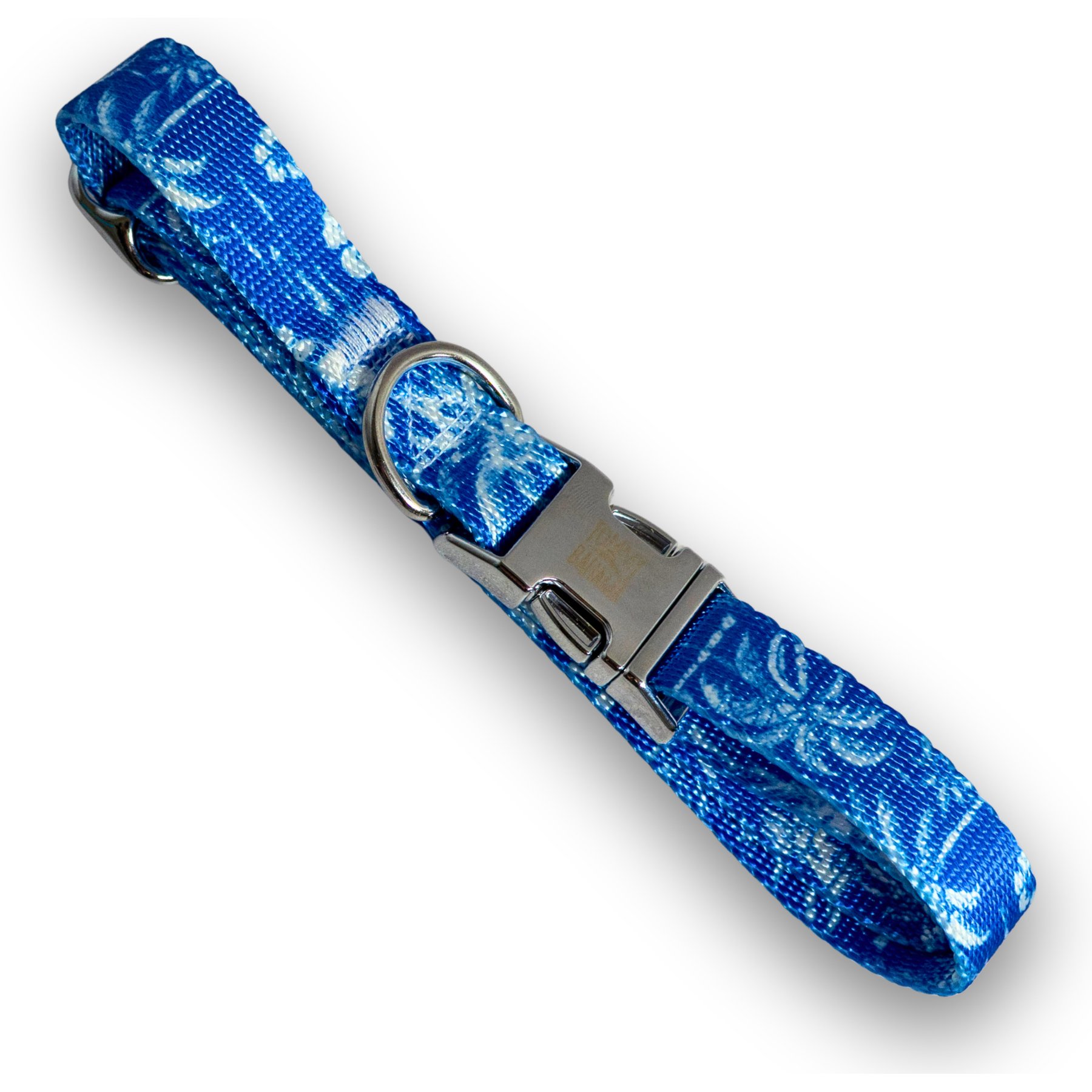 Tommy Bahama Pet Nylon Dog Collar & Leash Set, Palace Blue, Small: 10 to 16-in neck, 5/8-in wide