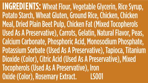 Show full view: Nutrish Soup Bones Minis Chews with Real Chicken & Veggies Dog Treats, 6.3-oz pouch (Rachael Ray) slide 8 of 11