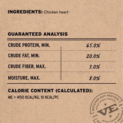 Show full view: Vital Essentials Chicken Hearts Freeze-Dried Raw Dog Treats, 3.75-oz bag slide 4 of 10