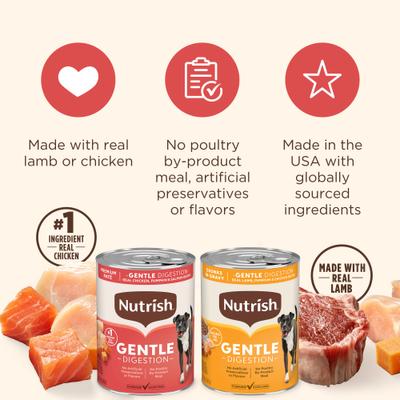 Show full view: Nutrish Gentle Digestion Variety Pack Canned Dog Food, 13-oz can, case of 12 slide 6 of 13