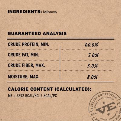 Show full view: Vital Essentials Minnows Grain-Free Freeze-Dried Raw Cat Treats, 1.0-oz bag slide 4 of 10
