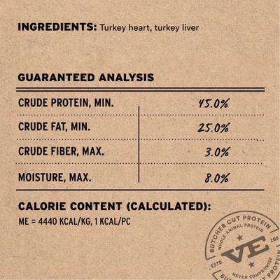 Show full view: Vital Essentials Turkey Giblets Freeze-Dried Raw Dog Treats 2-oz bag slide 4 of 10