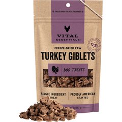 Vital Essentials Turkey Giblets Freeze-Dried Raw Dog Treats 2-oz bag
