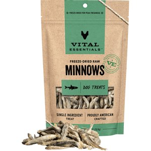 Vital Essentials Minnows Freeze-Dried Raw Dog Treats, 2.5-oz bag