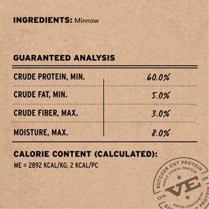 Vital Essentials Minnows Freeze-Dried Raw Dog Treats, 1-oz bag