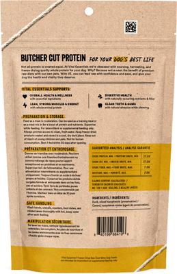 Show full view: Vital Essentials Duck Bites Treats Freeze-Dried Raw Dog Treats, 5.5-oz bag slide 3 of 10