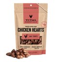 Vital Essentials Chicken Hearts Freeze-Dried Raw Dog Treats, 3.75-oz bag