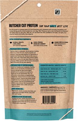 Show full view: Vital Essentials Beef Nibs Freeze-Dried Raw Dog Treats, 6.2-oz bag slide 3 of 10
