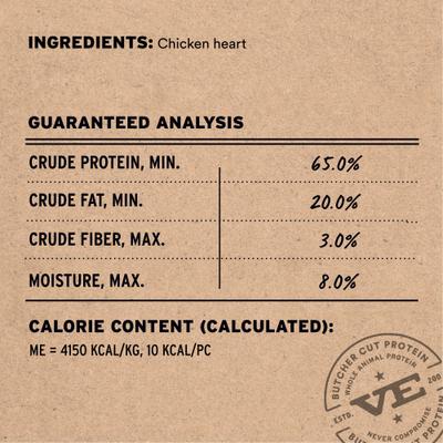 Show full view: Vital Essentials Chicken Hearts Freeze-Dried Raw Cat Treats, 0.8-oz bag slide 4 of 10