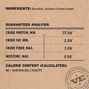 Vital Essentials Chicken Breast Single Ingredient Freeze-Dried Cat Treats, 1-oz bag