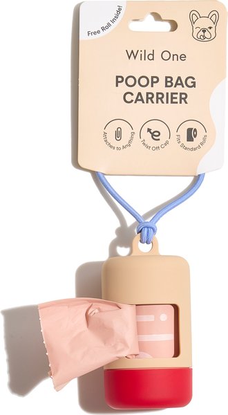 Show full view: Wild One Dog Poop Bag Carrier, Tan Colorblock slide 3 of 8