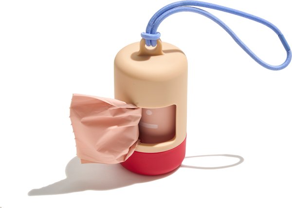 Show full view: Wild One Dog Poop Bag Carrier, Tan Colorblock slide 1 of 8