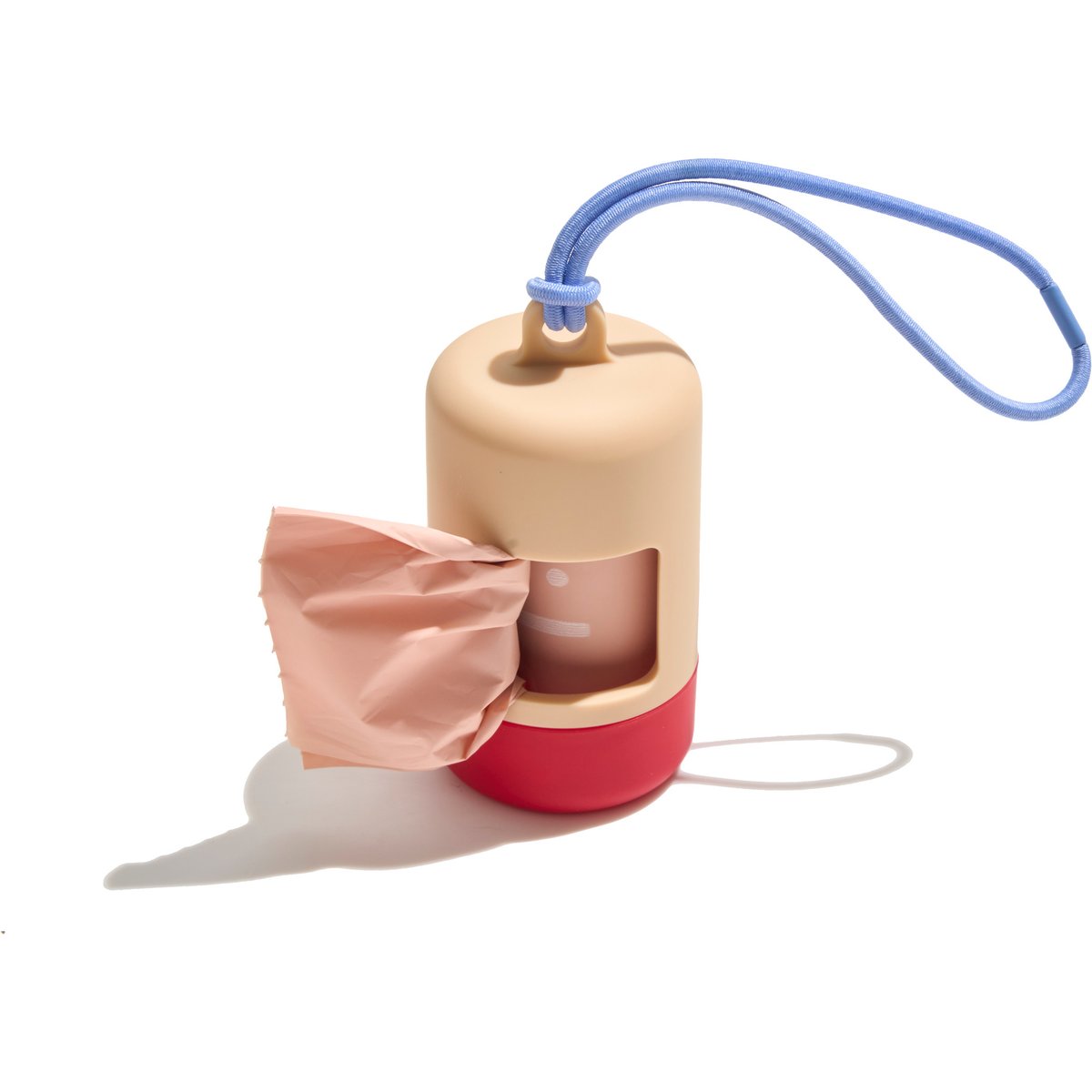 Wild One Dog Poop Bag Carrier, Tan Colorblock