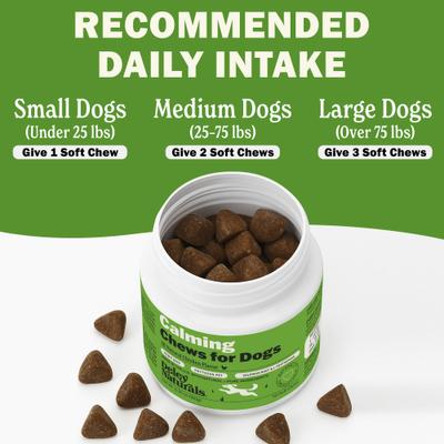 Show full view: Deley Naturals Advanced Chicken Flavor Calming Chew Supplement for Dogs, 6.35-oz canister, 60 count slide 6 of 7
