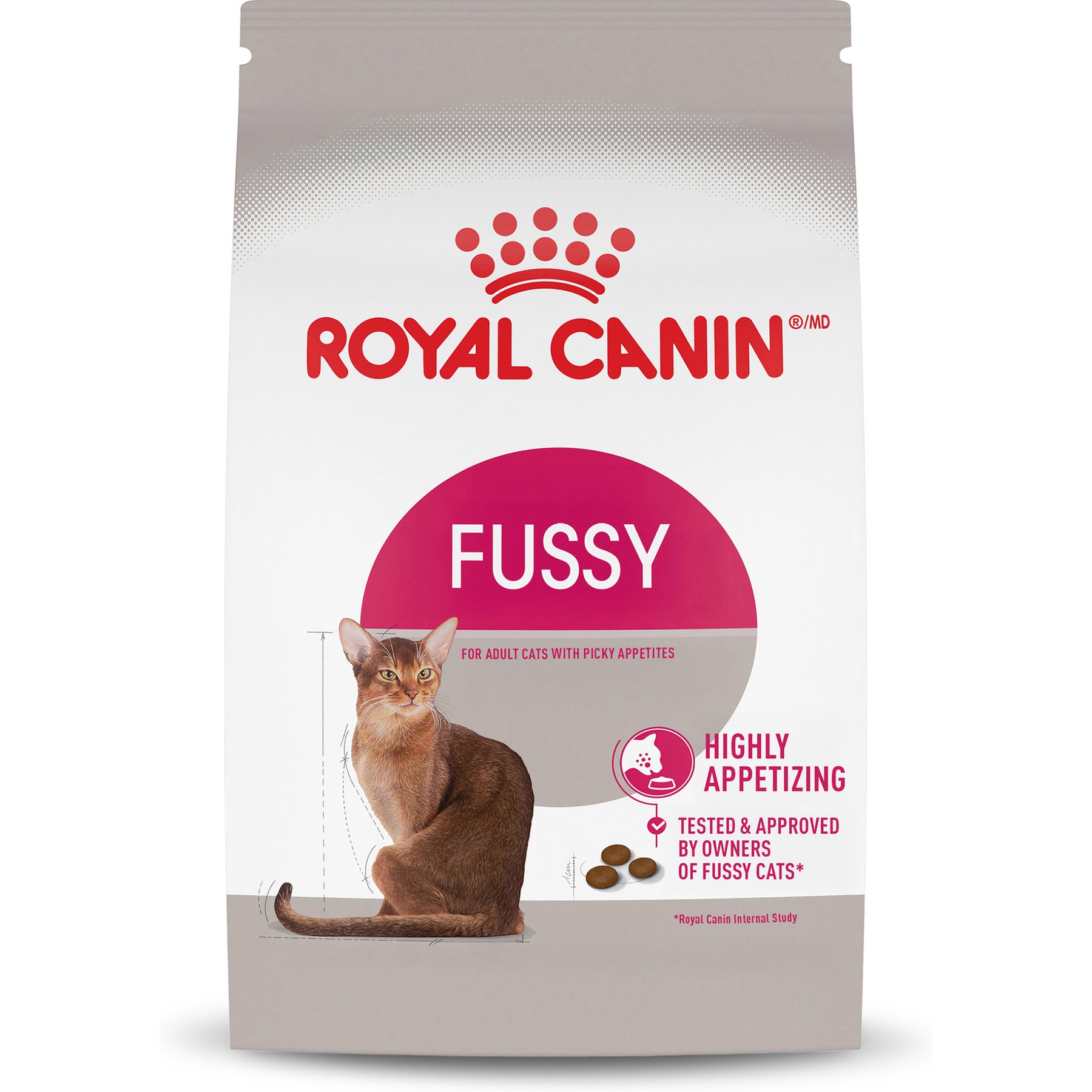 Royal Canin Fussy Adult Dry Cat Food, 12-oz bag