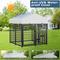 Show in main carousel: LovMor Heavy Duty Outdoor Dog Kennel with Rotating Bowls, 4 x 4 x 4.25-ft slide 4 of 7