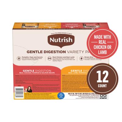 Show full view: Nutrish Gentle Digestion Variety Pack Canned Dog Food, 13-oz can, case of 12 slide 4 of 13