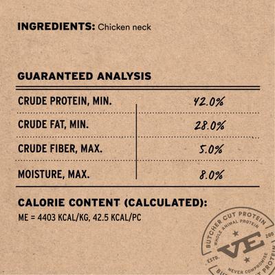 Show full view: Vital Essentials Chicken Necks Grain-Free Freeze-Dried Raw Dog Treats, 9-oz bag slide 4 of 10