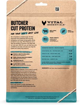 Show full view: Vital Essentials Freeze-Dried Raw Beef Tripe Nibs Dog Chews, 14-oz bag slide 3 of 10