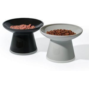 Kitty City Cat Ear Elevated Cat Bowls