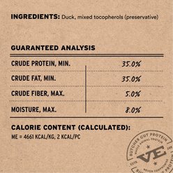 Vital Essentials Duck Bites Freeze-Dried Dog Treats, 5.5-oz bag slide 2 of 8