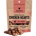 Vital Essentials Chicken Hearts Freeze-Dried Raw Cat Treats, 0.8-oz bag