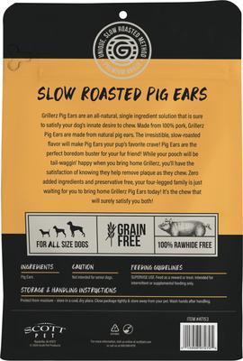 Show full view: Grillerz Smoked Pig Ears Dog Treats, 12 count slide 7 of 9