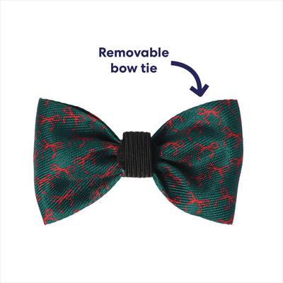 Show full view: Frisco Christmas Bows Print Breakaway Cat Collar with Bell & Removable Bow, 8 to 12-in neck, 3/8-in wide slide 2 of 10