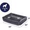 Show in main carousel: Frisco Velvet Quilted Bolster Cat & Dog Bed, Gray, X-Large slide 2 of 8