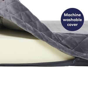 Frisco Quilted Orthopedic Pillow Lounger Cat & Dog Bed with Removable Cover, Gray, X-Large